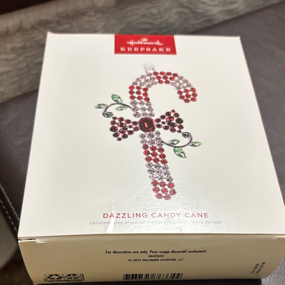 Hallmark Keepsake Candy Cane Ornament with Red and Green